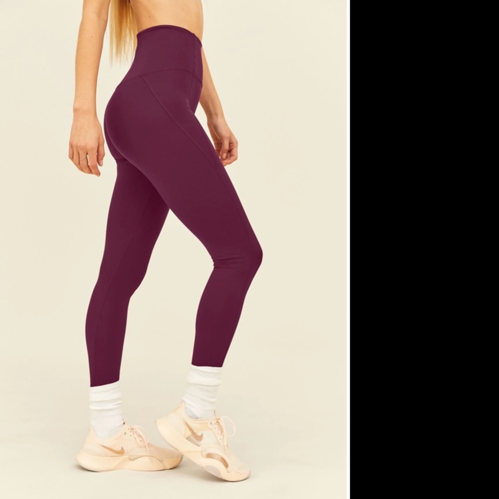 Girlfriend High Rise Compressive Legging - L/Plum